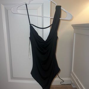 These Three Boutique cowl neck bodysuit